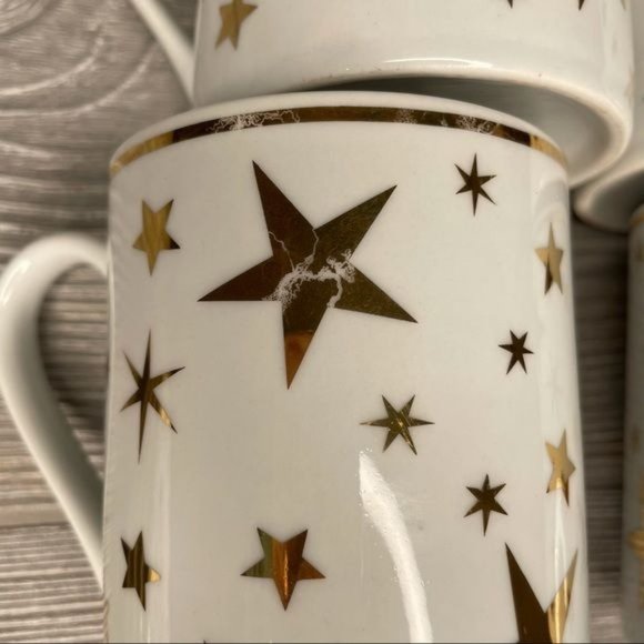 Sakura classic 1997 gold star coffee cups and dessert plates - Picture 3 of 9